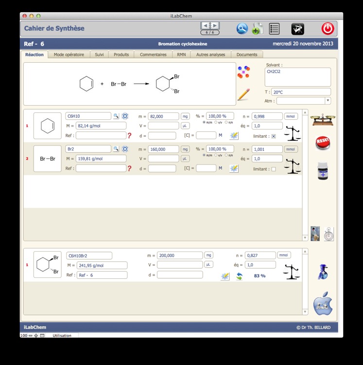 <b>iLabChem</b><br>Electronic Lab Book<br><a href=